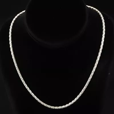 Sterling Silver - 3mm Popcorn Chain 18  Necklace - 12g • $2.99