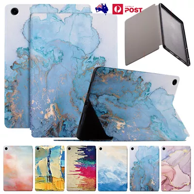 Pattern Leather Case Stand Cover For Samsung Galaxy Tab A A7 Lite A8 A9+ Tablet • $10.39