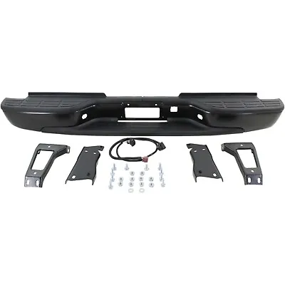 Step Bumper For 2001-2006 Chevrolet Silverado 2500 HD Sierra 3500 Black Rear • $197.96