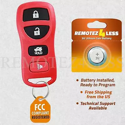 Keyless Entry Remote For 2003 2004 2005 2006 Infiniti G35 Car Key Fob Red • $6.25