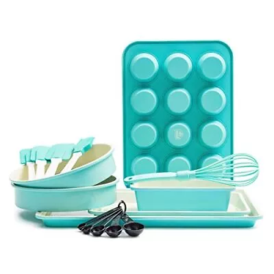 Bakeware Healthy Ceramic Nonstick 12 Piece Baking Set With Cookie Sheets Muffin  • $108.14