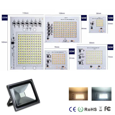 10W 20W 30W 50W 100W LED Chip COB Integrated Flood Light 220V 2835/5730 • $1.99