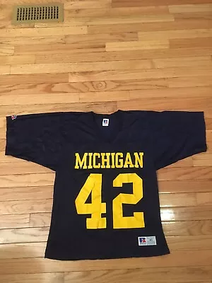 Tony Boles Michigan Wolverines NCAA Vintage Russell Athletic Game Style Jersey   • $24.99