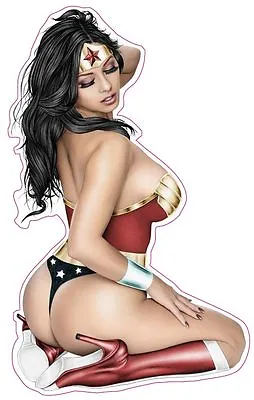 Wonder Woman Superhero Pin Up Girl Version 1 Decal Sticker 6  • $6.99