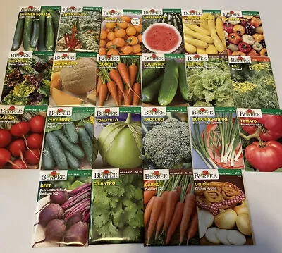 Garden Seeds Lot Of 22 Packs Of Burpee Vegetable & Herbs Dated 2021 • $19.98