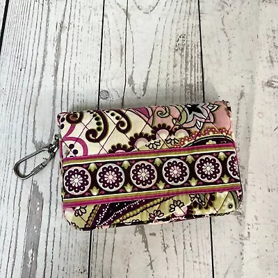 Vera Bradley One For The Money Taxi Keychain Bifold Wallet • $11