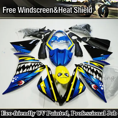 Fairing Kit For Yamaha YZF R1 YZF-R1 2012 2013 2014 Blue Shark ABS BodyWork Set • $834.53