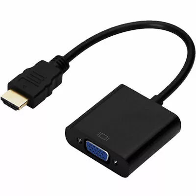 HDMI Male To VGA Female Video Cable Cord Converter Adapter For PC Monitor 1080P • $7.99