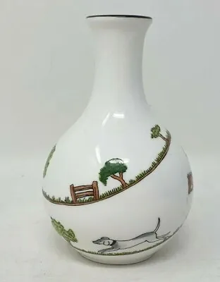 Wedgwood Hunting Scene 4.5 Inch Tall Bud Or Posy Vase Coalport Crown • £17.99