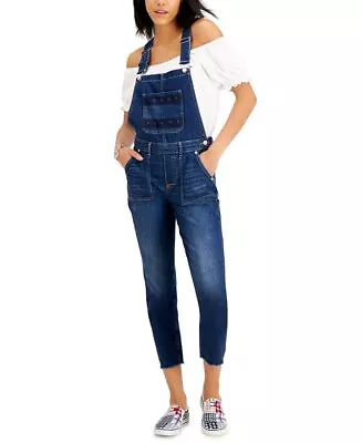 Tommy Jeans Women's Logo Denim Overalls Blue Size 31 • $27.50