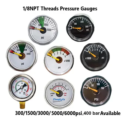 Mini Gauge 1/8''NPT Micro Pressure Gauge Air Compressor Manometer • $8.49
