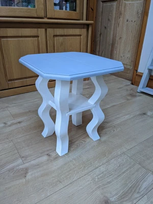 £250 • Buy Funky, Modern Yet Timeless Coffee Table With Wavy Legs And Grey Top