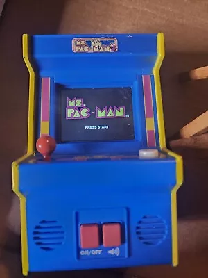 Ms. Pac-Man Retro Mini Video Arcade Game Machine 2018 Bandai Namco Works! • $11.99
