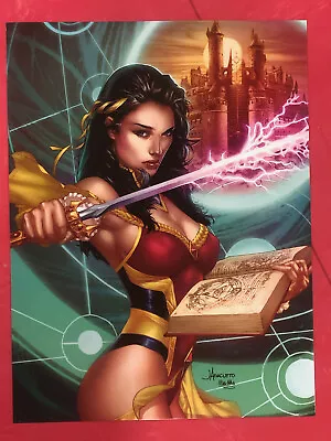 Zenescope Age Of Camelot Grimm Fairy Tales Poster12x16 Nm Wizard Merlin Merlyn • $9.97