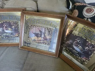 3 Pabst Blue Ribbon Wildlife Collection Mirrored Pictures • $0.99