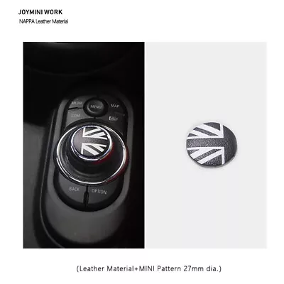 Black Union Jack Car Central Control Multimedia Button Sticker For MINI Cooper • $8.07