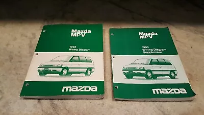 1993 Mazda MPV Wiring Diagram & Supplement OEM Shop Manuals Minivan • $39.99