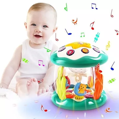 CAEGALKIMY Baby Musical Toys For 1 Year Old Boys Girls Ocean Rotating Projector • £12.99