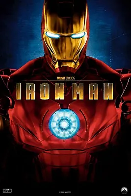 IRON MAN Movie Poster RePrint Wall Decal Art Marvel First Movie Avengers   655 • $15.99