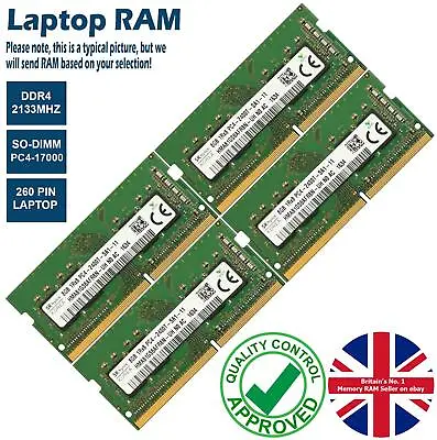 £15.98 • Buy 2GB 4GB 8GB Memory RAM Laptop PC4-17000 DDR4 2133MHz 260 Non-ECC Unbuffered Lot