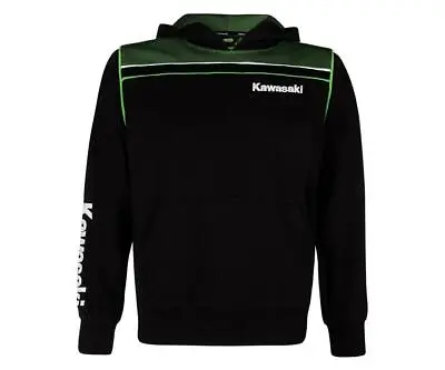 Kawasaki Genuine Clothing Kids Sports Hoody Black/Green • £18.99