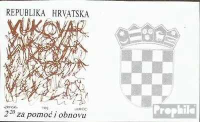 Croatia Z20B II With Print Label Used 1992 Reconstruction Vukovar • $2.84