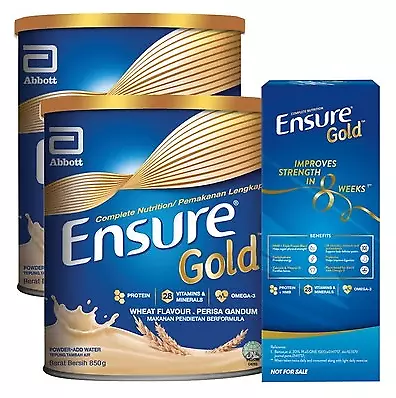 2 X 850g Abbott Ensure Gold Complete Nutrition Powder Vanilla (express Shipping) • $132.90