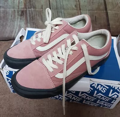 £18.99 • Buy (m) Old Skool Vans Ash Rose And Black Uk 5 Worn Once