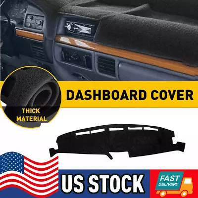 Fit 1992-1996 Ford F-150 F-250 F-350 Pickup Dash Cover Mat Dashboard Pad Black • $18.99