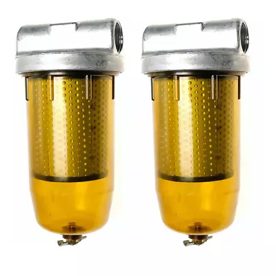 2X 496 Fuel Tank Filter Assembly For GOLDENROD Gasoline Diesel Water 30 Micron • $51.42