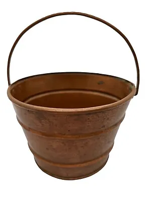 Vintage Small Copper/Brass Bucket With Handle Made In Jackson Hole • $12