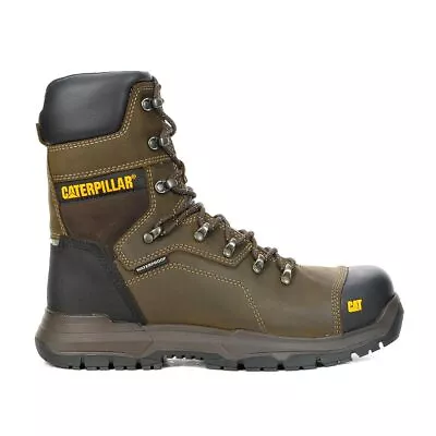 Caterpillar Men's Diagnostic 2.0 8  Dark Coffee WP CT Work Boots P725893 • $215.99