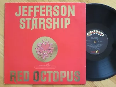 Vintage Vinyl-JEFFERSON STARSHIP-Red Octopus-Grunt Quadradisc-BFD1-0999-NM • $9