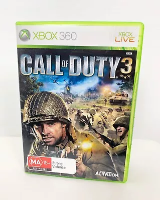 Microsoft Xbox 360 Call Of Duty 3 Game R4 PAL AU/NZ • $19.95