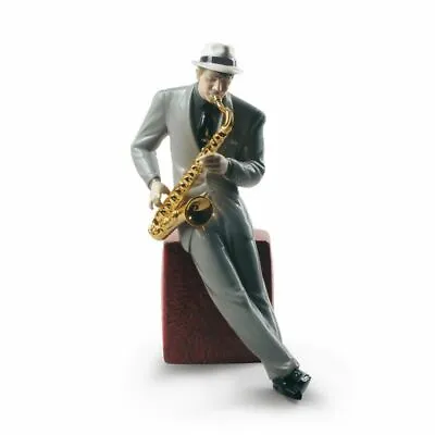 Marvelous Lladro Jazz Saxophonist 01009330 / 9330 • $754.45