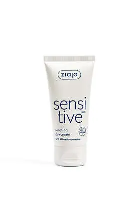 Ziaja Sensitive Skin Soothing Day Cream 50Ml OFFICIAL UK • £10.76