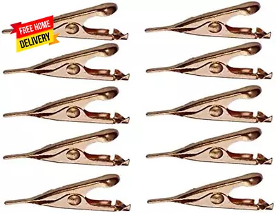 Micro Toothless Alligator Test Clips Copper Plated With Smooth Microscopic Tip • $15.49