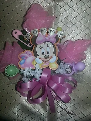 Mickey Minnie Mouse Donald Duck Baby Shower Corsage & Boutonniere MOMMY DADDY  • $9.50