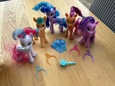 My Little Pony Movie Unicorn Party Celebration Set - 5 Action Figure Toy Horses • £10