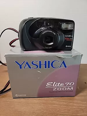 Kyocera Yashica Camera Elite Zoom 70 Vintage 65mm Film Point Shoot - Tested • $23