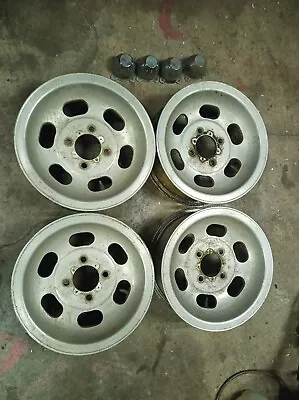 Rare Unusual Vintage 6 Slot Slotted Mag Wheels 4x4.5 Lug Falcon Corvair Pinto • $750