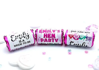 £27.89 • Buy Personalised Hen Party Sweets Love Hearts Party Wedding Favours  #H1