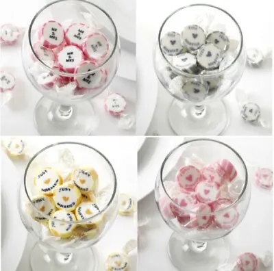 Mr And Mrs – Just Married – Tiny Feet Rock Sweets Table Wedding Party Favours • £4.95