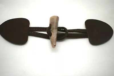 £2.80 • Buy 1 Brown Sewing Jacket Duffle Coat Closure Toggle Button- 100%made In Italy (m05)