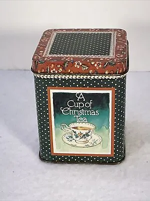 1992 Waldman House Press Empty Metal Tin  A Cup Of Christmas Tea  • $12.74