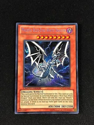 Yugioh Malefic Blue Eyes White Dragon Ymp1-en002 Secret Hp/creases • $5.99