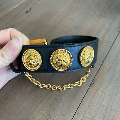 Versus Versace Medusa Leather Bracelet With Buckle NWT • $350