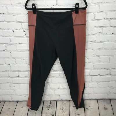 $15.99 • Buy Athleta Pants Womens XL Extra Large Black Legging Cropped Salutation Colorblock