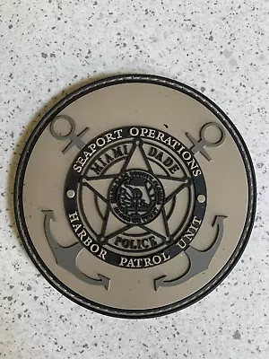 Miami Dade Police Florida Seaport Operations Harbor Patrol Unit Patch • $8.50