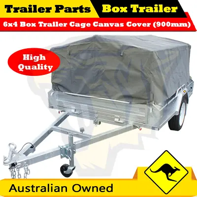 Superior 6X4 BOX TRAILER CAGE CANVAS COVER TARP (900mm) 3 Foot Waterproof • $330